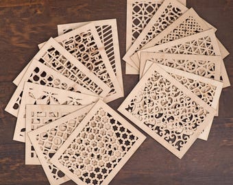 Custom Wood Vent Cover, Decorative Air Vent Cover, Ceiling Vent Cover, Modern Wall Vent Grille, Laser Cut Air Return Panel,Wooden Vent Cover