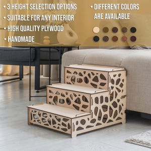 Escaleras para perros y gatos, Escaleras para camas altas, Rampa para sofá, Muebles de madera personalizados para mascotas, Escaleras para cachorros, Escaleras para gatos, Rampa para perros