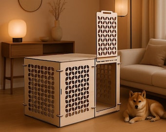Wooden dog crate furniture, Dog cage for large dogs, Wooden indoor dog house, Modern dog kennel crate, Dog crate furniture,Pet bed furniture