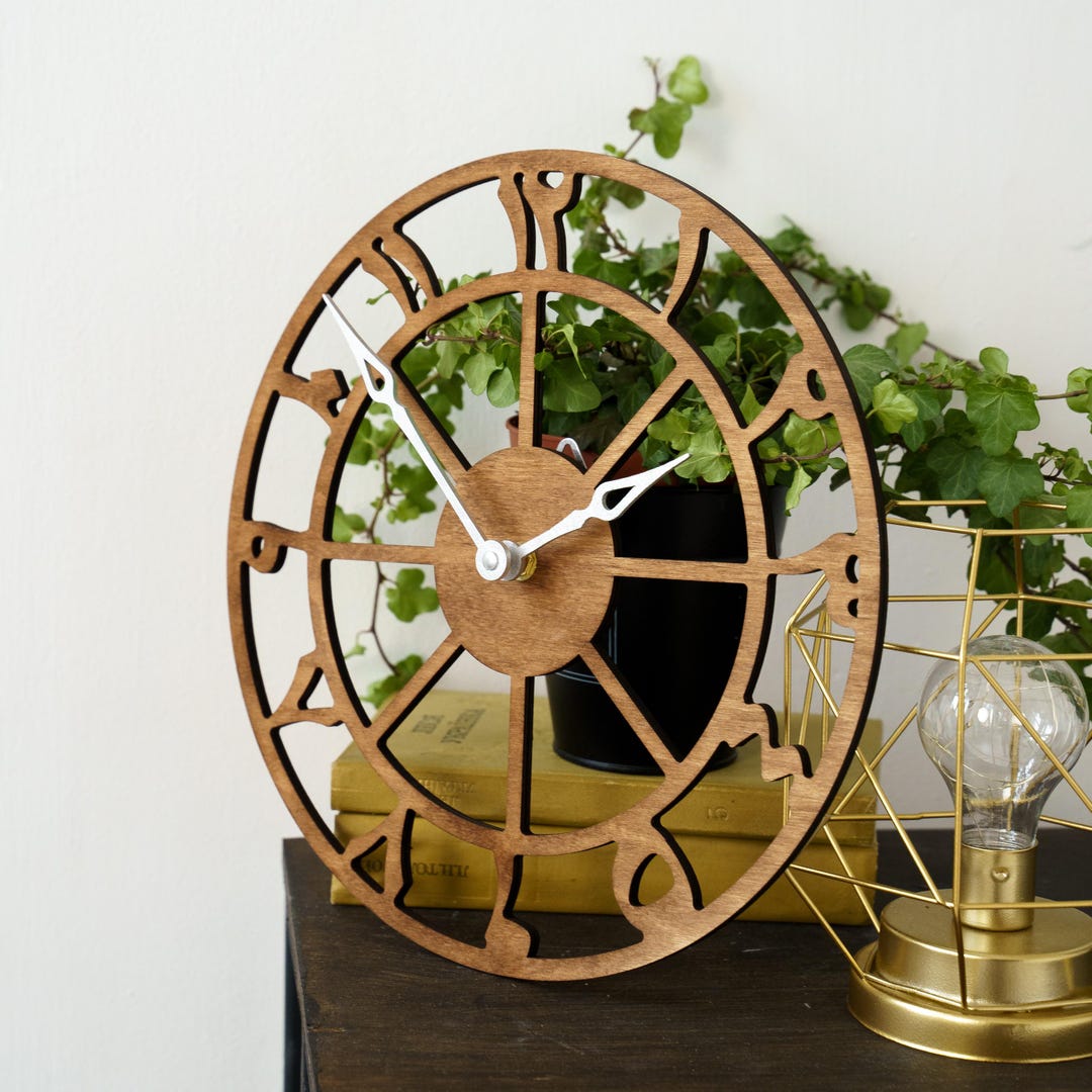 Modern Wall Clock, Arabic Numbers Clock, Mid Century Wall Clock ...