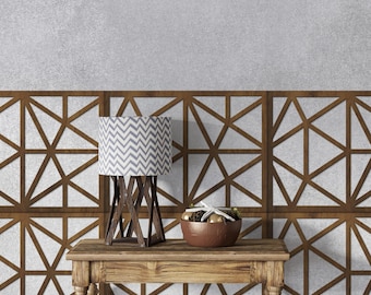 Frank Lloyd Wright Accent Wall Kit, Wood Accent Wall Design, Wood Wall Panel System, Accent Wall Panels, Wood Slat Wall Panel