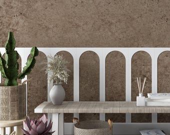 Paneles de pared arqueados, decoración de pared de madera, panel decorativo de pared, panel de madera bohemio, molduras de pared con arco, arte de pared de madera clara, acento de pared moderno