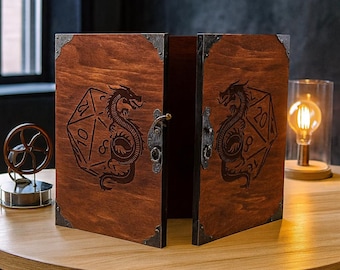 Wooden DnD Screen, Game Master Screen Wood, Dungeon Master Screen, DnD Accessories, Custom GM Screen, RPG DM Panel, DnD Tabletop Decor