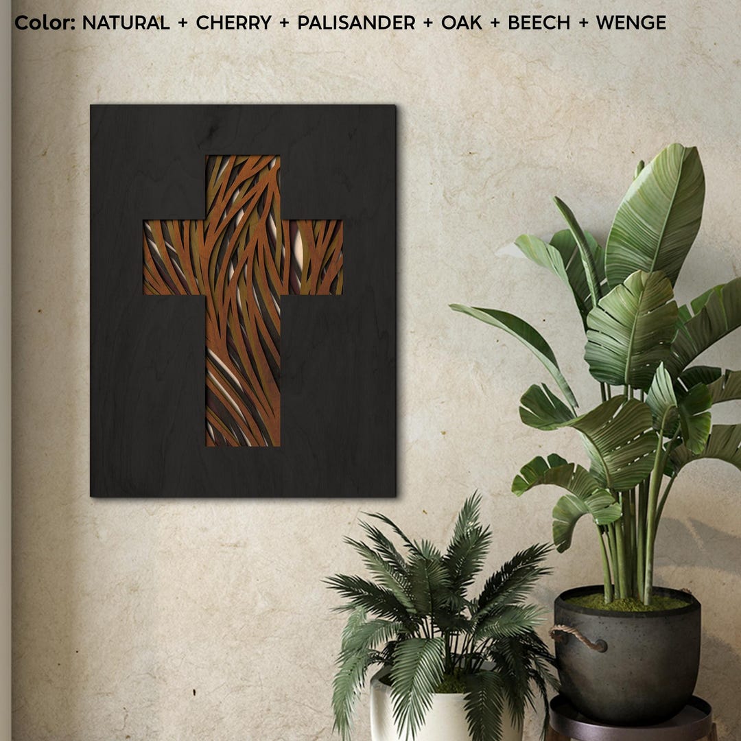 Wood Cross Wall Art,christian Wood Wall Decor,wooden Cross Wall Art ...