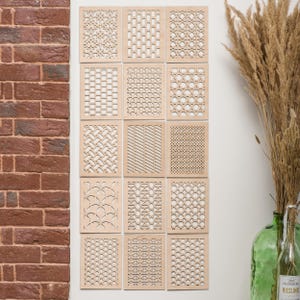 Wood floor vent cover, Decorative return air grille, Custom wood wall vent panel, Modern ceiling vent cover, Wooden HVAC register grille
