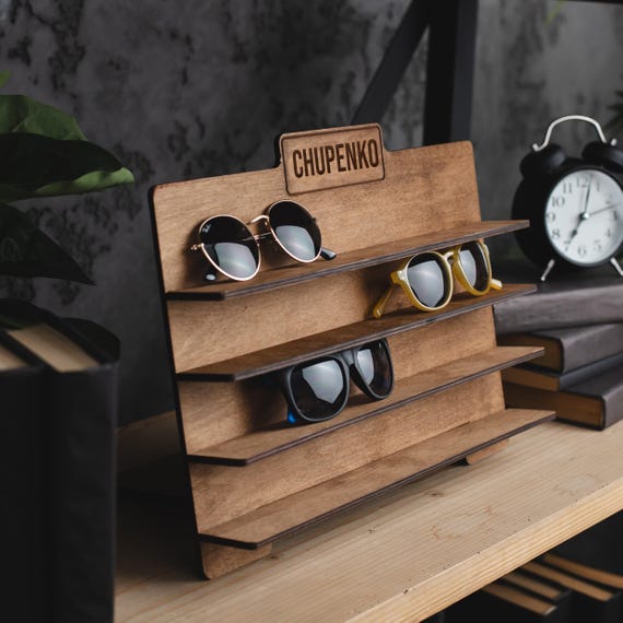 Custom Sunglasses Holder,wooden Glasses Stand,eyewear  display picture 1