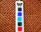 Butterfly Chakra Fused Glass Art