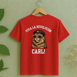 Princess Donut Revolucion T-Shirt -Dungeon Crawler Carl Shirt - Che Guevara Parody Tee - LitRPG Gift - Gift for Reader - Cat Lovers