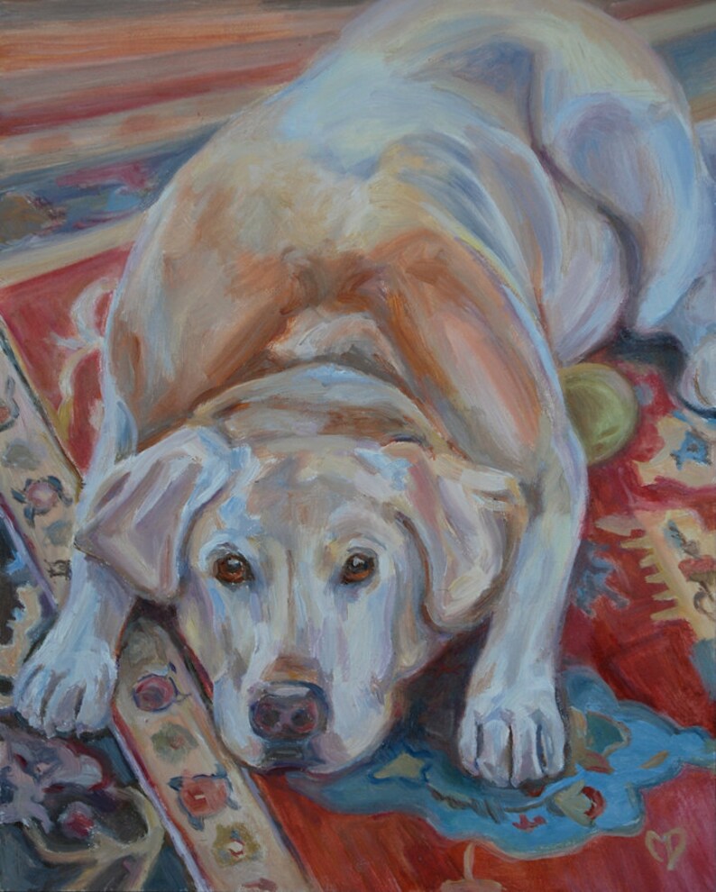 Custom Pet Portrait Paint My Pet Dog Painting Paint My Pet Etsy