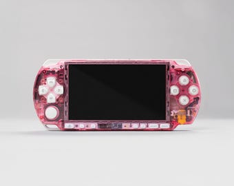PSP 3000 New Clear Pink Housing Japan Import & Extra Accessories