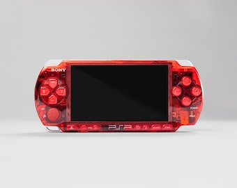 Clear PSP 3000 Vamp Red 128GB - Gift Bundle