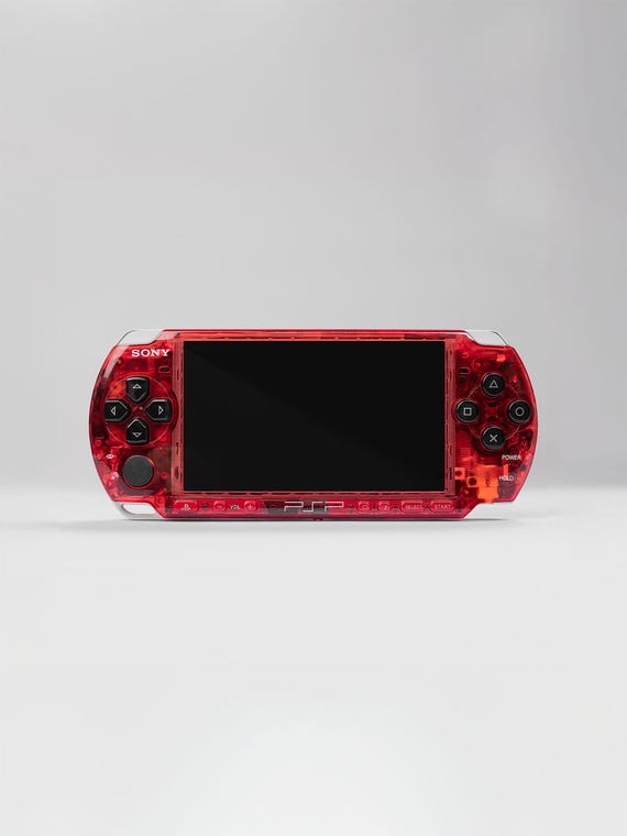 Clear PSP 3000 Granate Red - Gift Bundle - Etsy