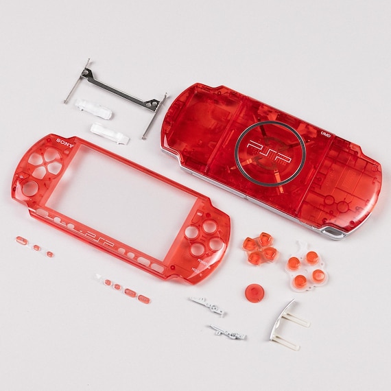 PSP3000　クリアレッド Amazon.com: New Replacement PSP 3000 Full Housing Shell