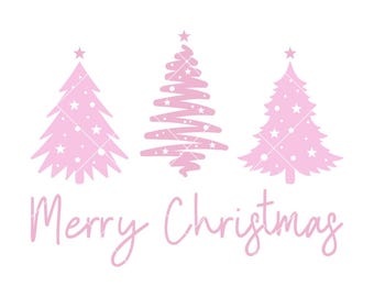 Merry Christmas SVG PNG | Christmas Tree Cut File Design for Cricut & Silhouette