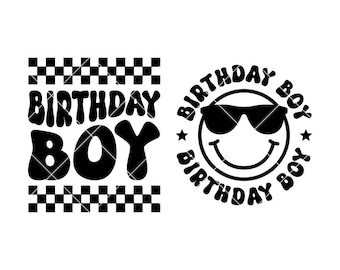 Birthday Boy SVG, Smiley Face SVG