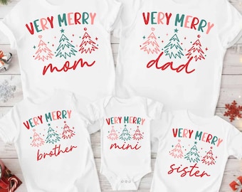 Very Merry Christmas SVG Family Bundle Cut File for Cricut and Silhouette