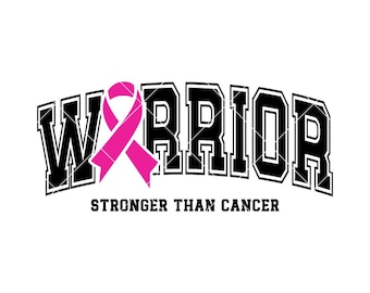 Breast Cancer Warrior SVG, Pink Ribbon SVG
