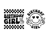 Birthday Girl SVG, Smiley Face SVG