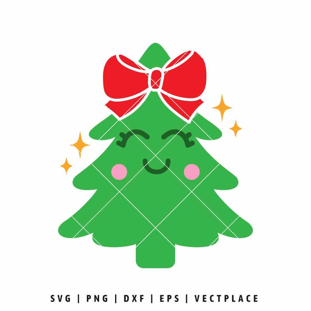 Cute Girl Christmas Tree SVG PNG | Cut File for Cricut & Silhouette - Etsy
