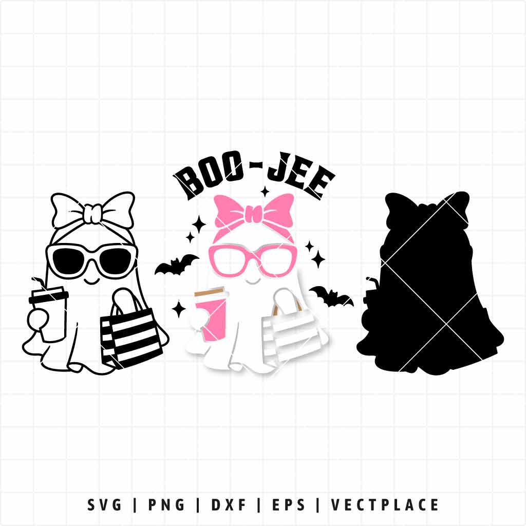 Halloween Ghost SVG: Boo Jee Spooky Season Cut Files (digital Download ...