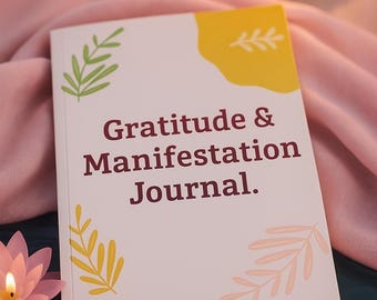 Diario della manifestazione della gratitudine / Legge di attrazione, autoriflessione / diario personalizzato