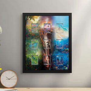 Kanto Starter Bundle [3er-Set] - Charizard, Blastoise & Venusaur erweiterte Kunstdarstellungen | Premium Shadowbox für Karten im Rohzustand