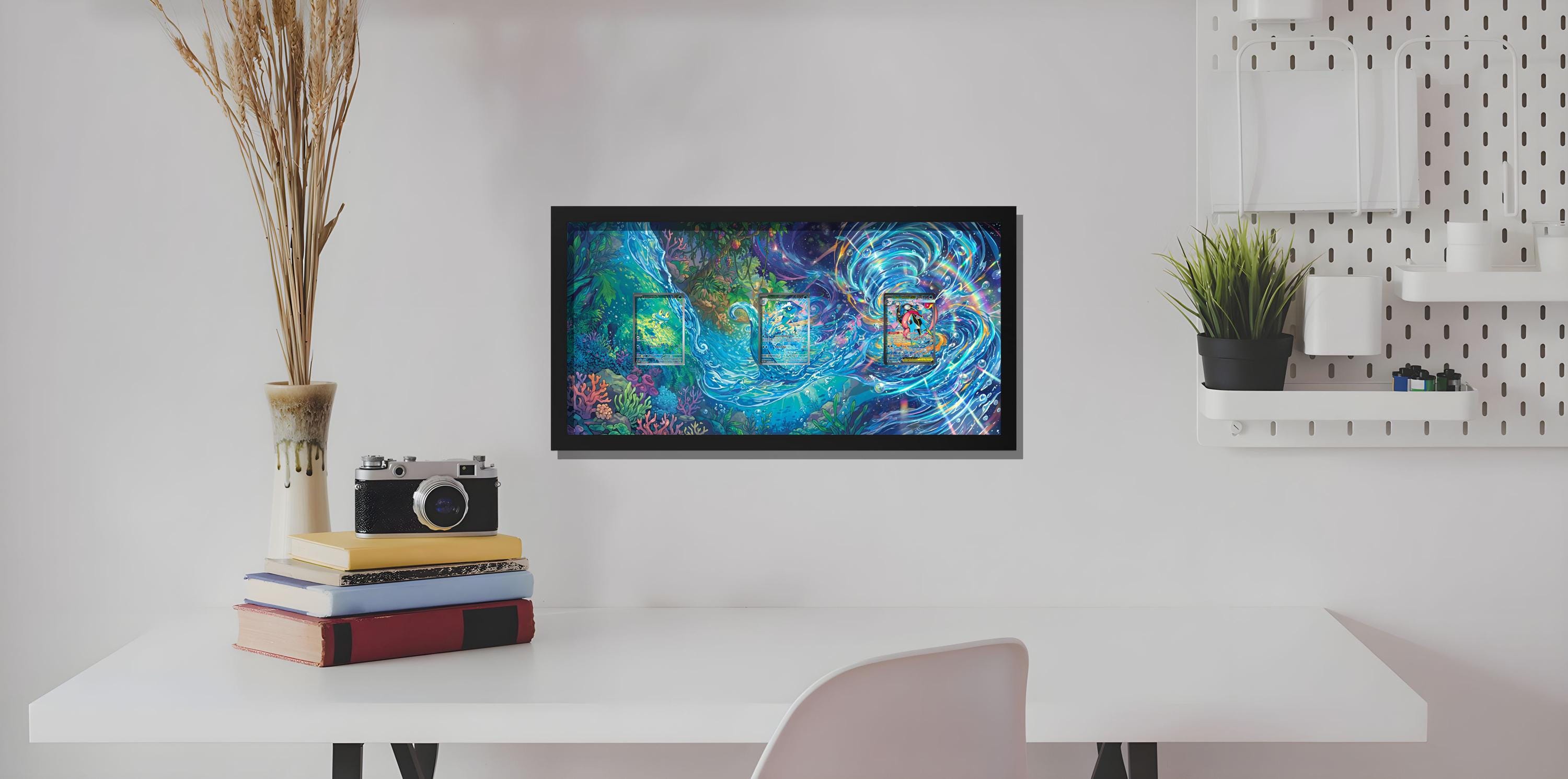 Greninja Froakie Frogadier Chaos Rising Frame Display | Fits Raw