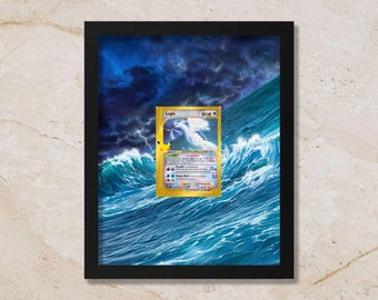 Aquapolis Lugia 30th Anniversary Celebrations Extended Art Frame Display | 8x10 Shadowbox