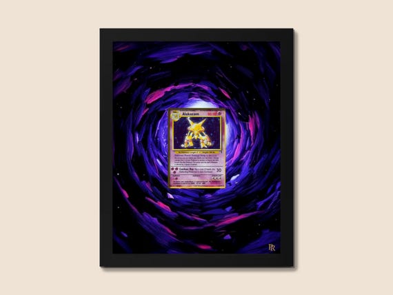 alakazam pokemon card base set 100 PokeArtica Gen 2 main image 1