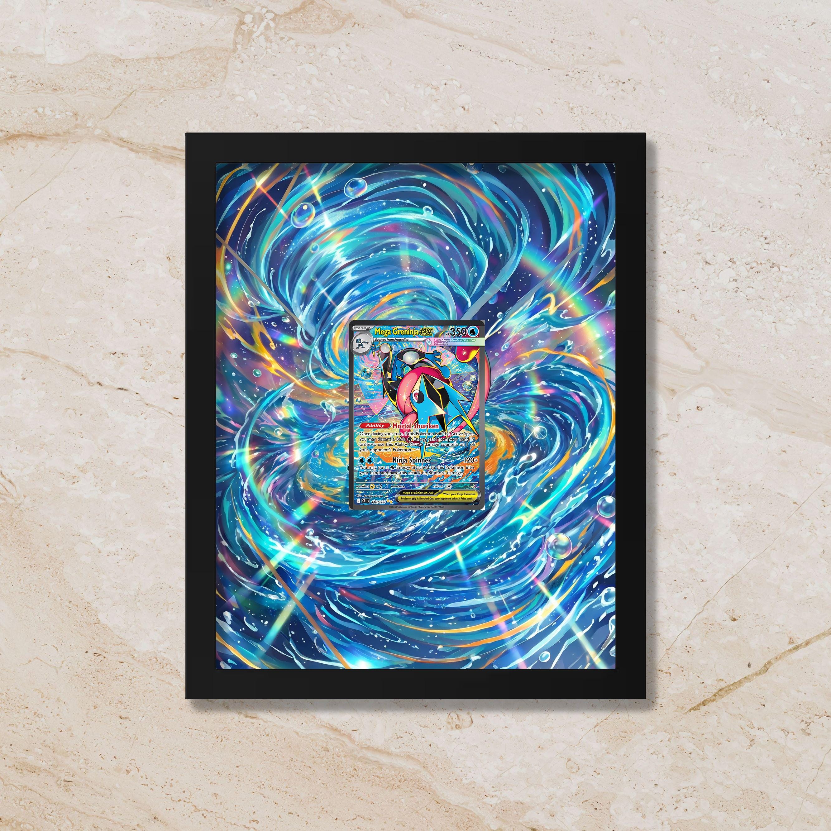 Greninja Ex Display Frame | Chaos Rising Ultra Rare Card Showcase