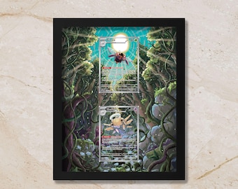 Shedinja & Ninjask Duo Display Frame – Pokémon Evolution Card Art | 8x10 Frame (Raw/Graded Cards)