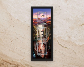 Charizard 2026 Evolution Extended Art Display – Premium Shadowbox Frame for Raw or Graded Cards | Charmander, Charmeleon & Charizard