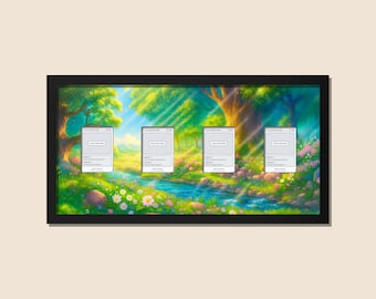 Rama ekspozycyjna Elemental Evolution Quartet – Panoramiczna skrzynka na 4 surowe lub oceniane karty