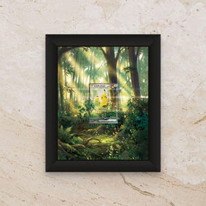 Pikachu ex #764 Display Frame – Japanese Start Deck 100 Battle Collection | 8x10 Frame for Raw or Graded Cards