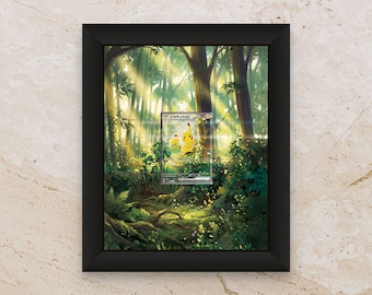 Pikachu ex #764 Display Frame – Japanese Start Deck 100 Battle Collection | 8x10 Frame for Raw or Graded Cards