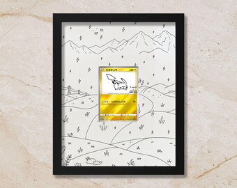 Yu Nagaba Pikachu Promo Display Frame | Special Edition Card Showcase (8x10") – Fits Raw & Graded Cards