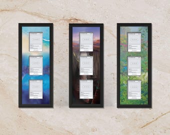 Classic Starter Evolution Trio Display Frame – Long Frame (Raw/Graded cards)