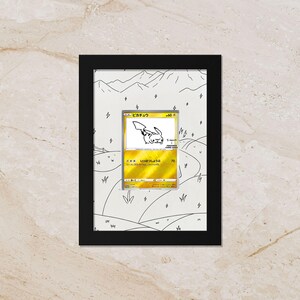 Yu Nagaba Pikachu Promo Display Frame | Special Edition Card Showcase (8x10") – Fits Raw & Graded Cards