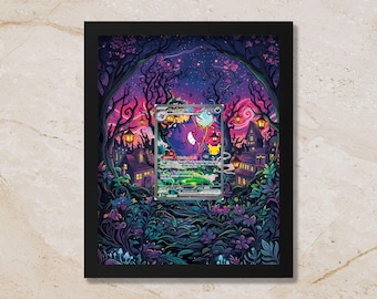 Gengar 30th Anniversary Celebrations Extended Art Frame Display | 8x10 Shadowbox