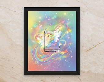 Butterfree VMAX Extended Art Display – 8x10 Pokemon Frame (Raw/Graded)