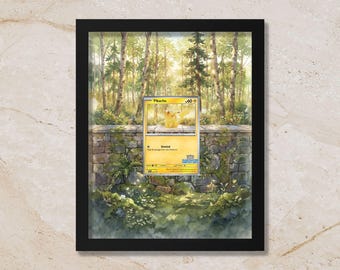 Pikachu Illustration Contest 2024 Display Frame | Special Promo Card Showcase (8x10") – Fits Raw & Graded Cards