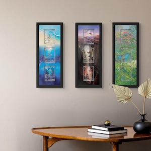 Pokemon 151 Evolution 2025 Display – Charizard, Blastoise, Venusaur – Long Frame (Raw/Graded cards)