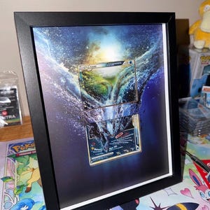 Lugia LEGEND Display Frame – HeartGold & SoulSilver Pokémon Card Art | 8x10 Frame for Raw or Graded Cards image 3