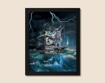 Lugia V Alt Art Display Frame – Silver Tempest Pokemon Card | Gift Pokémon Fans