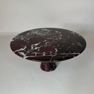Natural Marble Footed Cake Stand, Dessert Serving Stand, Pedestal Cake Plate, Decorative Luxury Round Tray, Cake Serving Platter, Home Gift