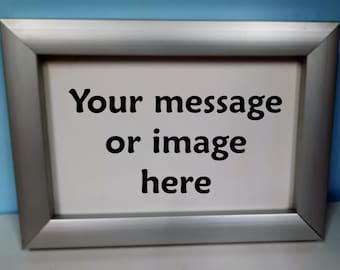 A4 Customised Contemporary Aluminium Frame 300 x 210 x 30mm image or text