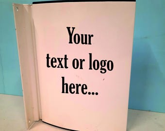 Customised Contemporary Metal Projecting sign 200 x 150 double sided