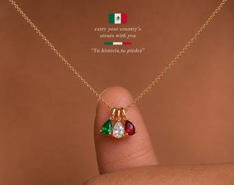 Collana messicana, gioielli Cinco De Mayo, ciondolo messicano, collare de Mamá