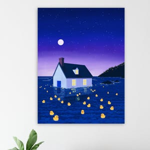 Minimal liminal art print: "A different feeling" - Bold wall art, surreal poster, home decor