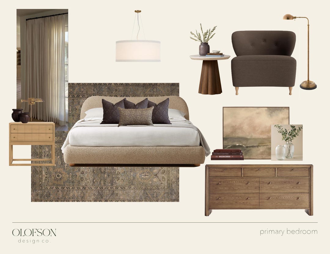 Premade Organic Modern Primary Bedroom Design Instant Download - Etsy